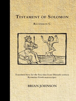 cover image of The Testament of Solomon